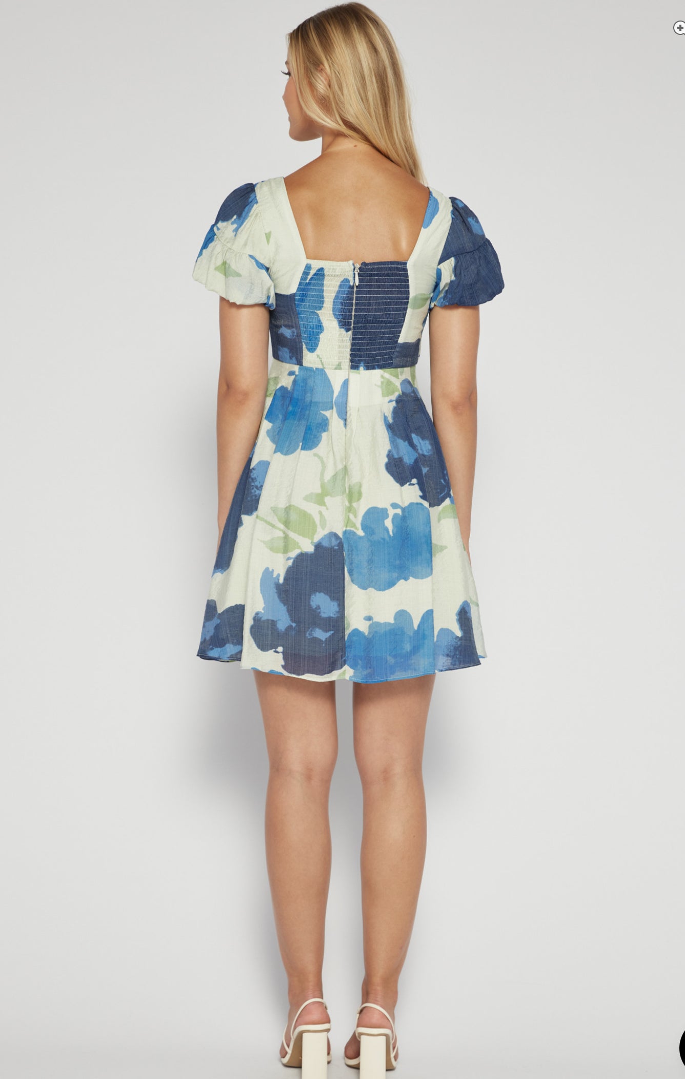 Alicia Floral Print Mini Dress