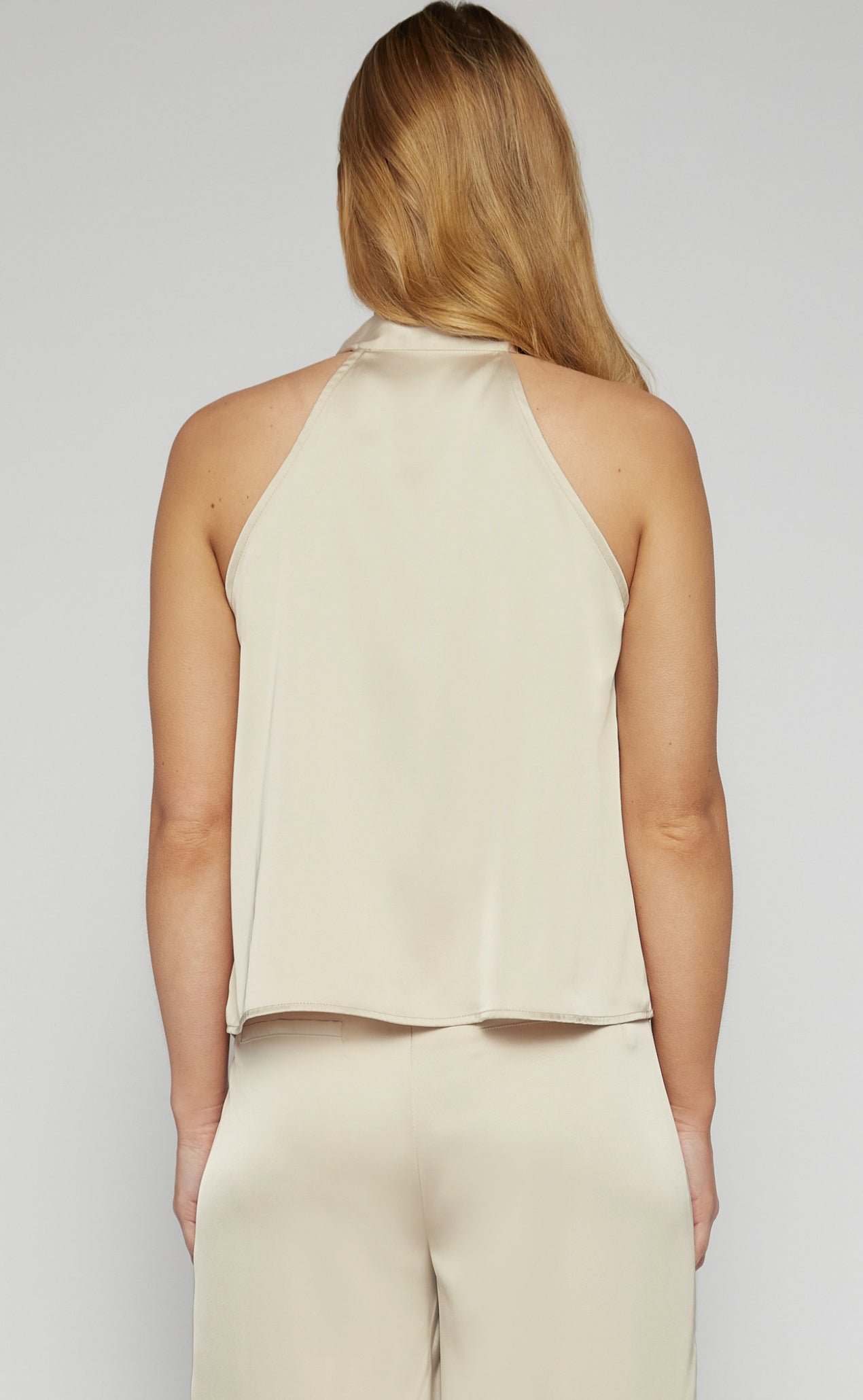 Ella Bow Detailed Satin Top