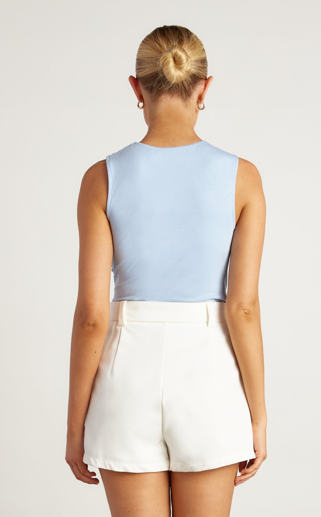 Luna Ruched Detail Sleeveless Top